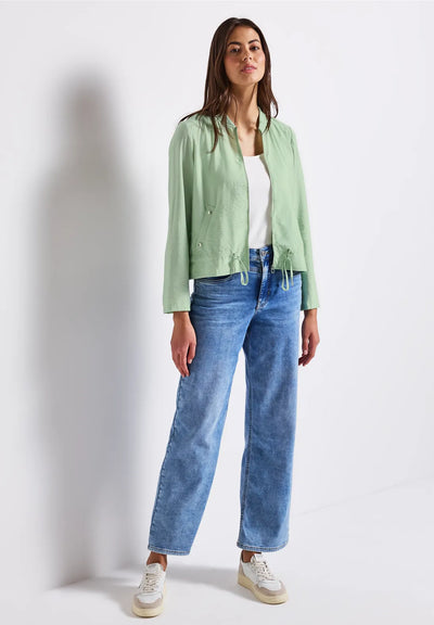 Street One Light Bomber Jacket (Jade Green)