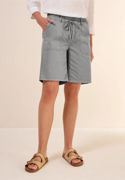 CECIL Twill shorts in a washed look(Grey)