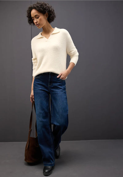 Street One Sweater with Collar