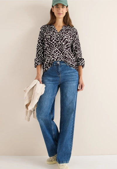CECIL Blouse (Eggplant Red)