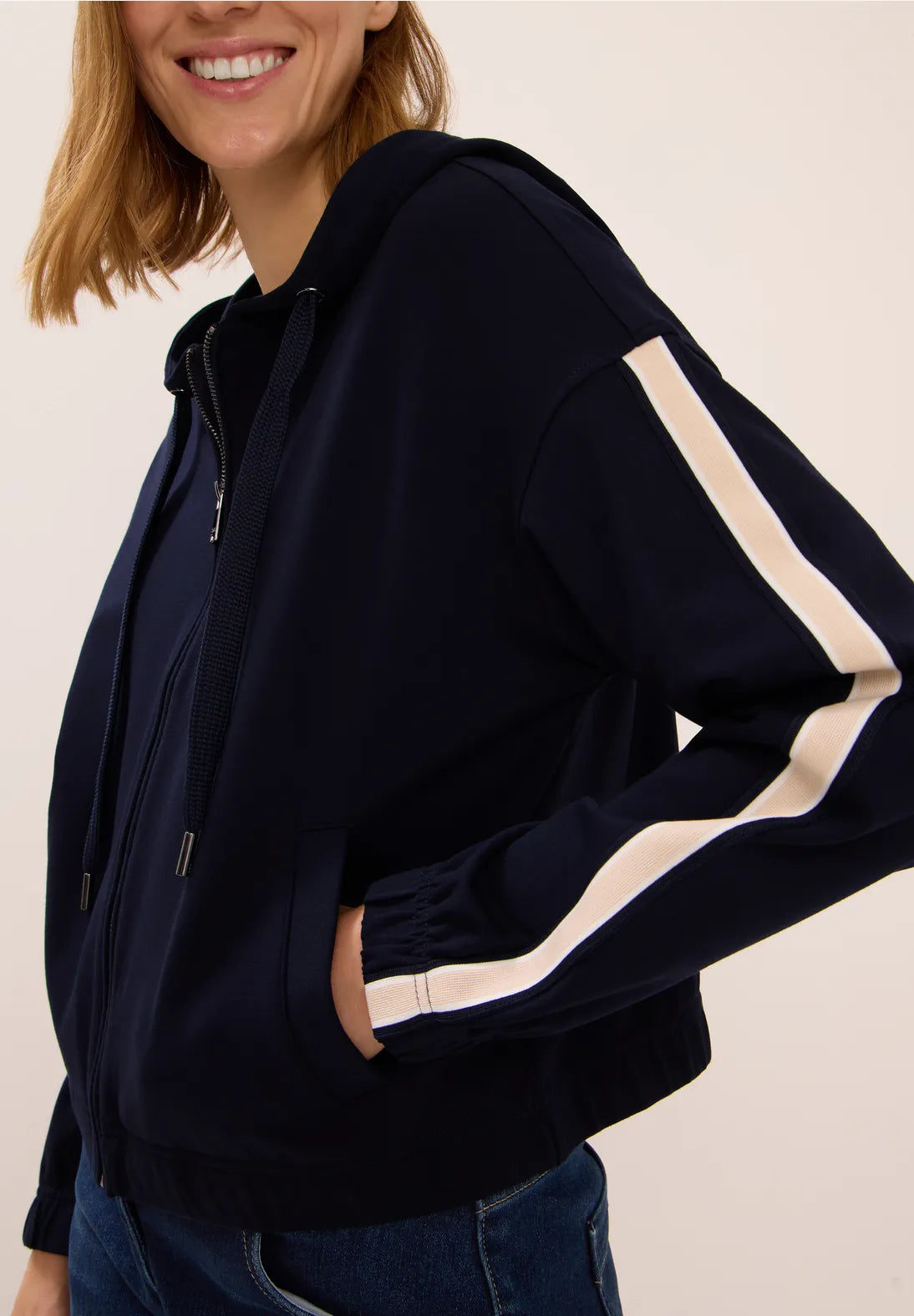 CECIL Jacket With Stripe (Navy)