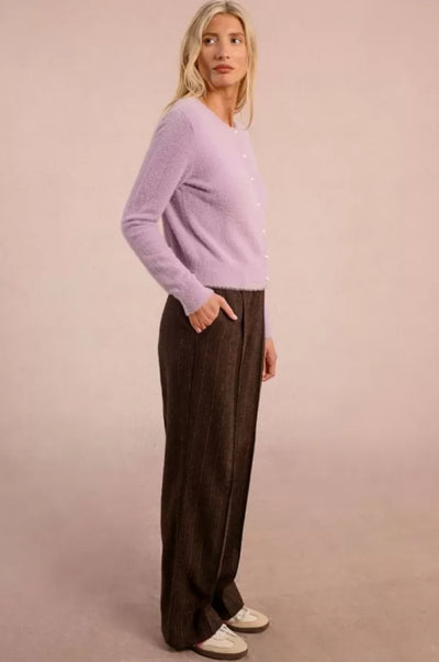 Mauve fitted Cardigan