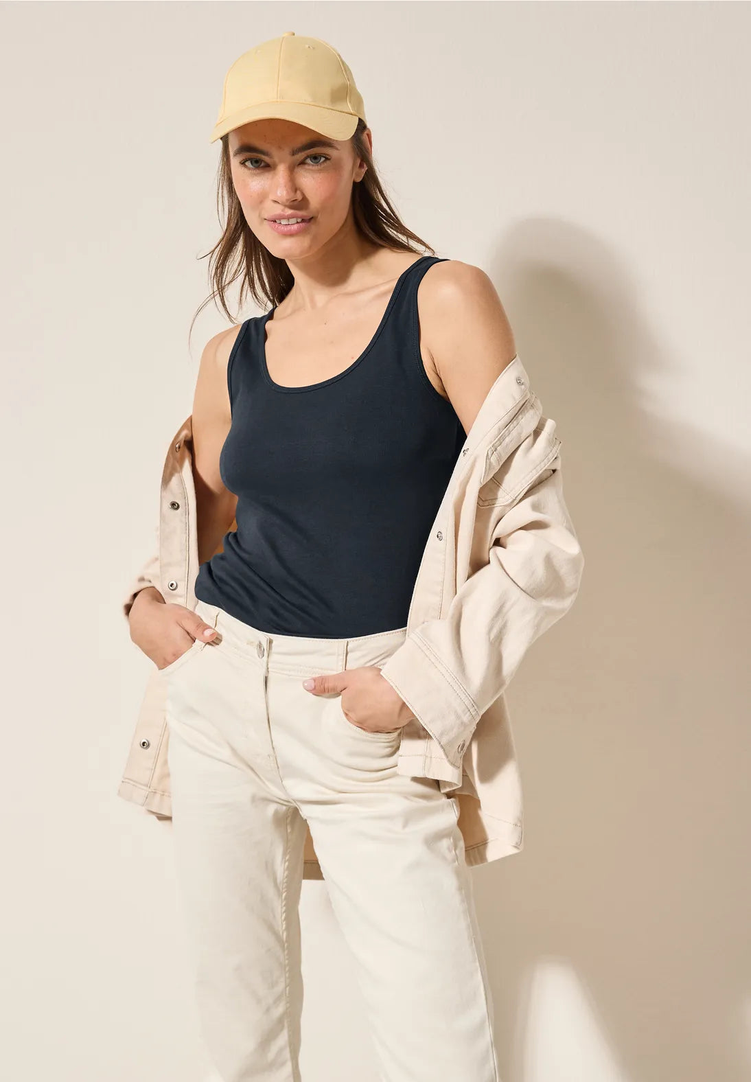 CECIL Basic Top (navy)