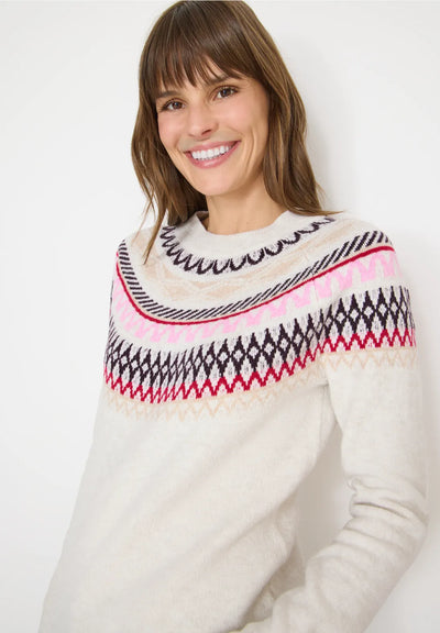 CECIL jacquard sweater with Norwegian pattern