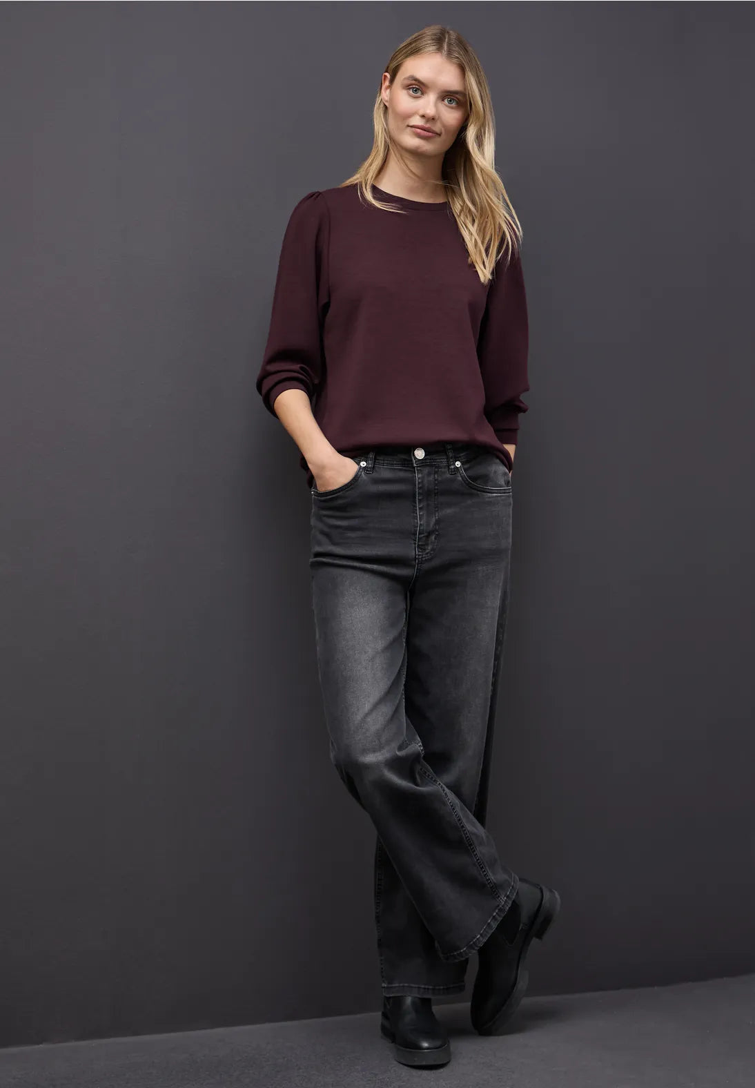 Street One Plum Modal Sweater