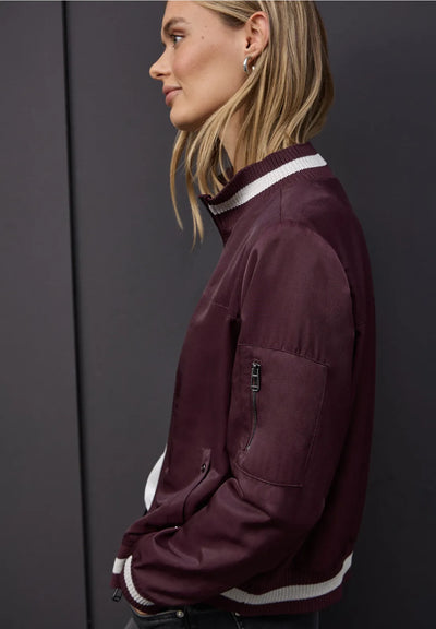 Street One Satin Bomber (Jazz Berry)