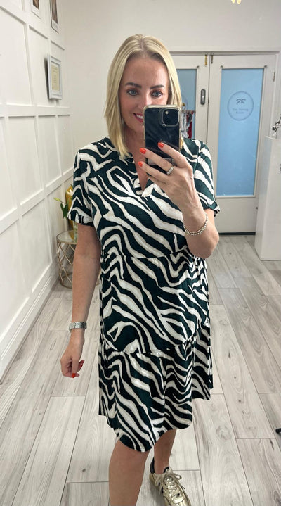 Street One Patterned Tunic Dress(Pine Grove Green)
