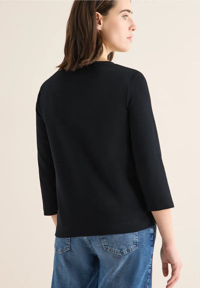 CECIL 'Glow' Long Sleeved T-Shirt (Black)