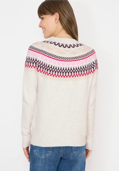 CECIL jacquard sweater with Norwegian pattern