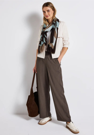Street One Lightweight patterned scarf (Blue)