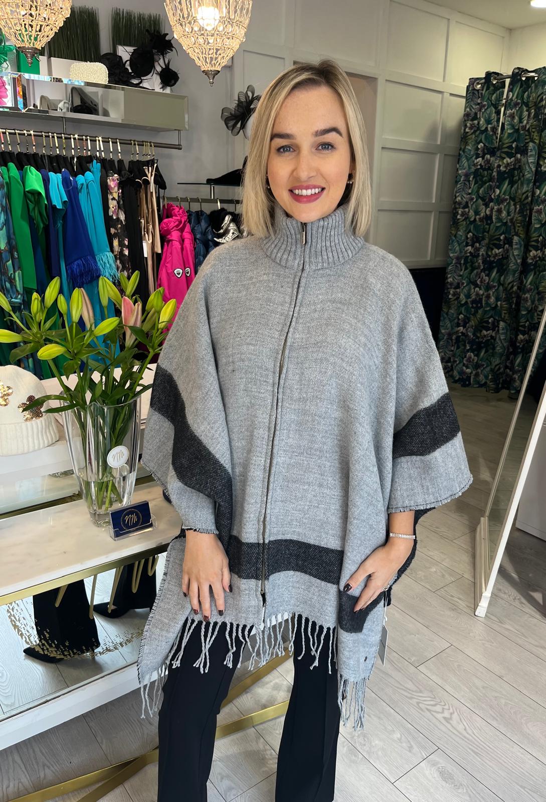 Gracie Plaid Poncho