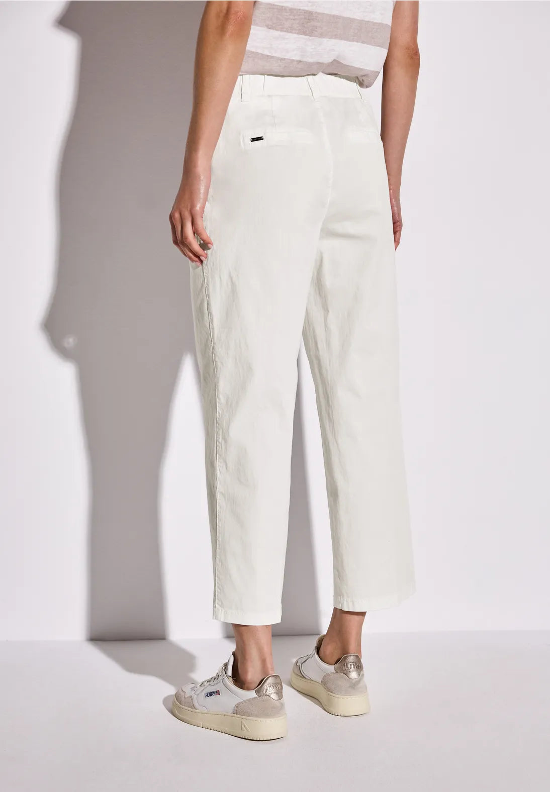 Street One Chino Straight Leg Trousers (White)