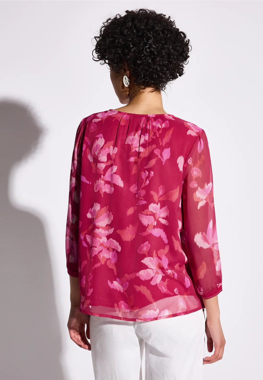 Street One Chiffon Blouse (red)