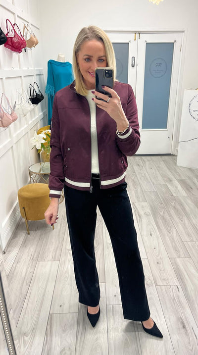 Street One Satin Bomber (Jazz Berry)
