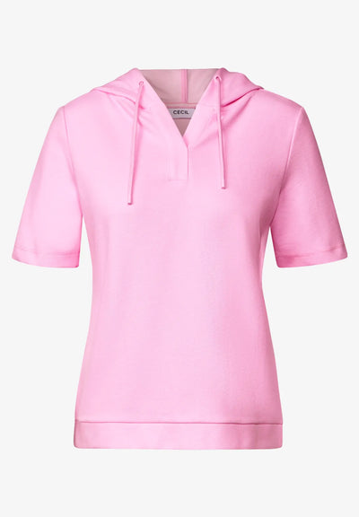 CECIL Short Sleeve Sweater (Cherry Blossom)
