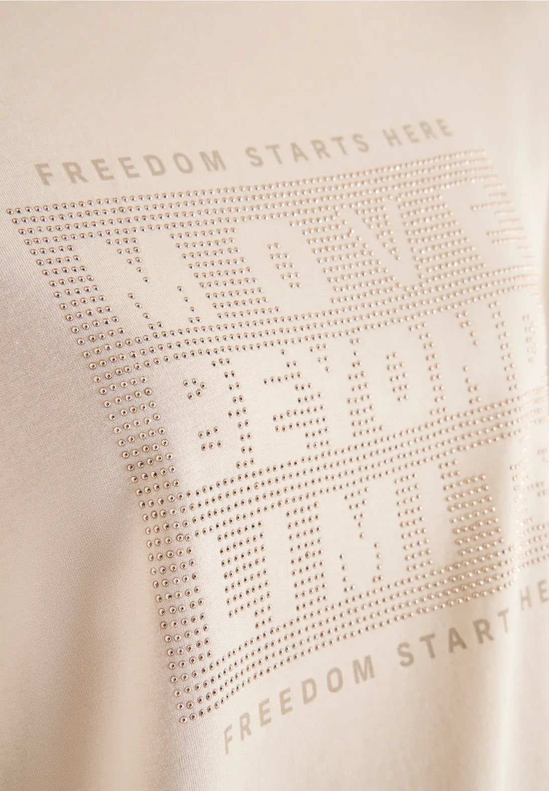 CECIL T Shirt 'Move Beyond Limits' (Beige)