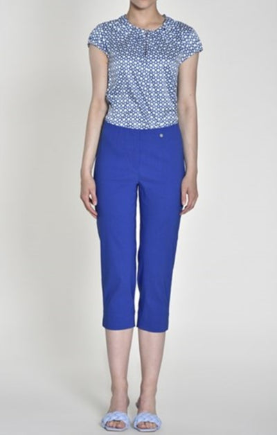 Robell Marie 07 Cropped Trouser (Blue 68)