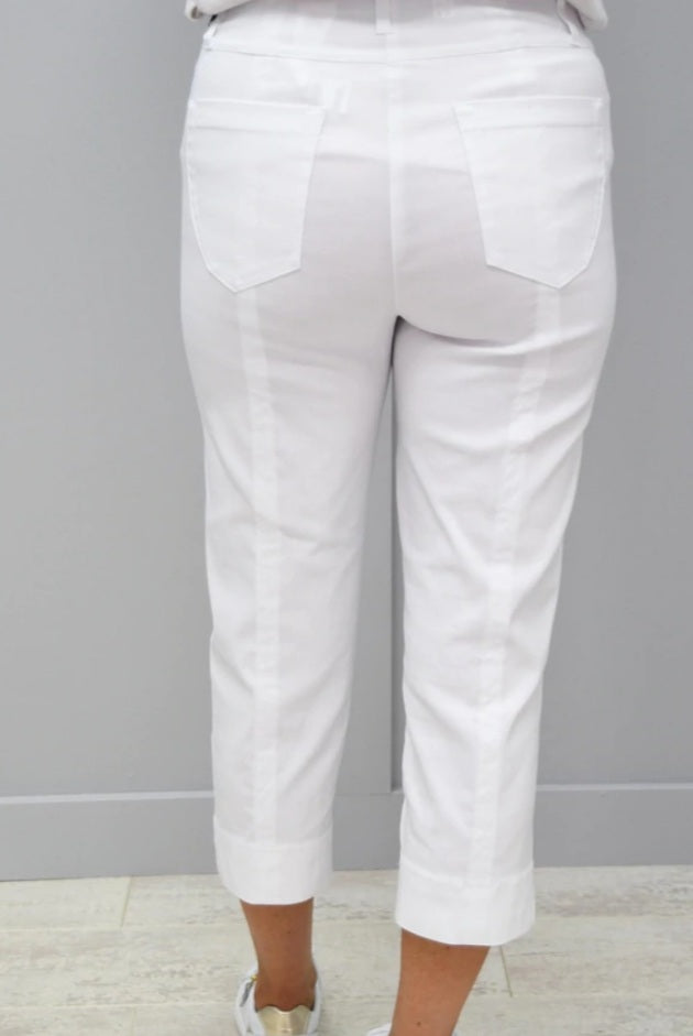 Robell Trousers Lexi 07 Golfing crop(white 10) were 87 now 43.50