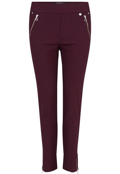 Robell Nena Trousers (Aubergine) WAS 75 NOW 37.50