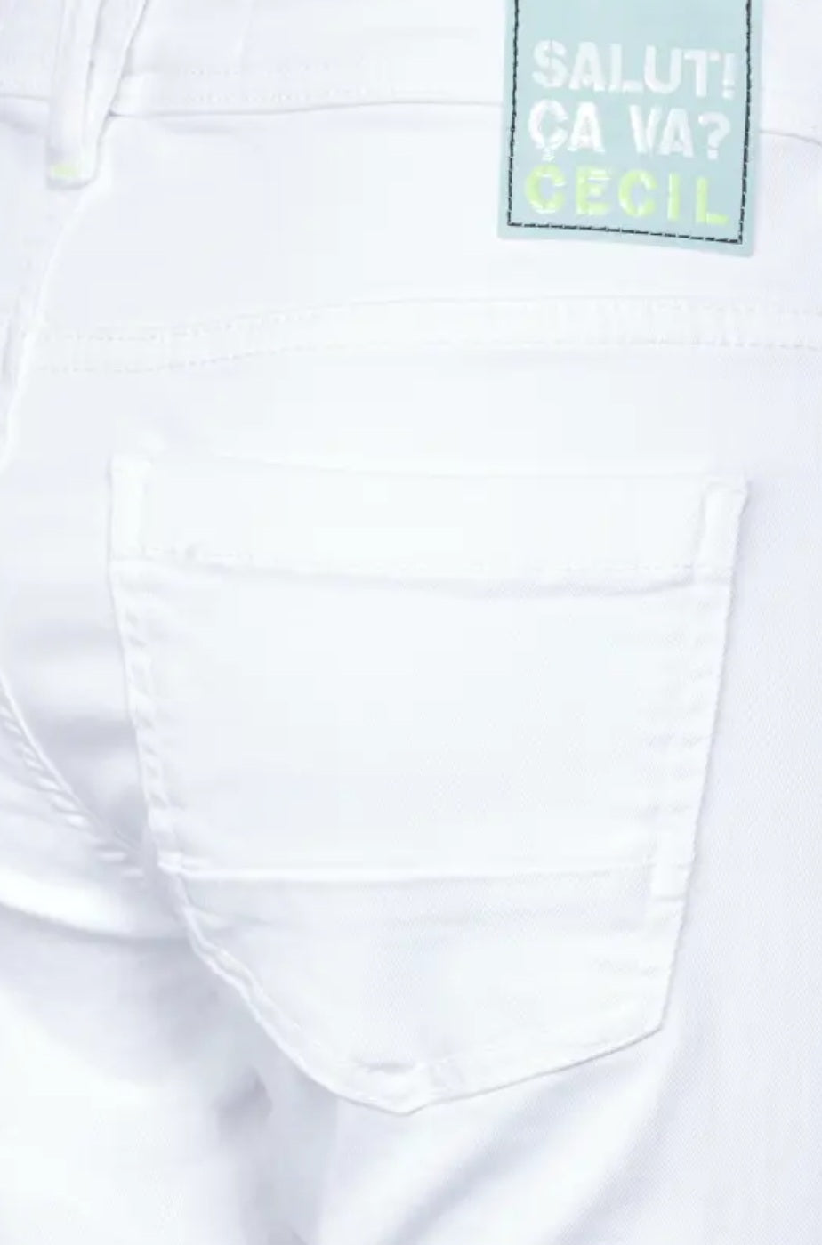 CECIL Loose Fit Jeans Style Linga(White)